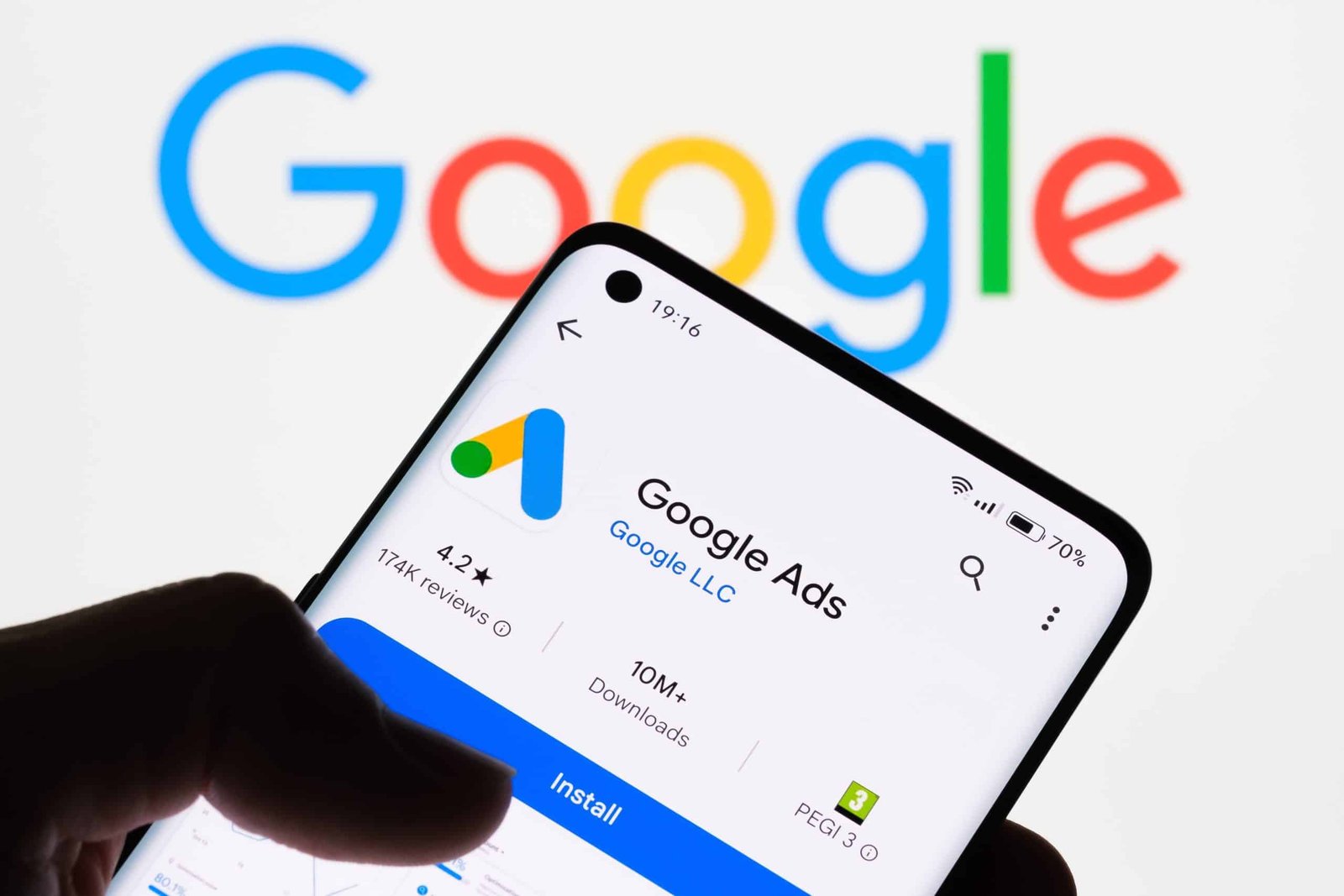 Google Ads campaign dashboard managed by F1 ADS
